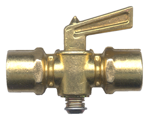 3/8" Brass Female NPT Shut Off Cock  2103-C