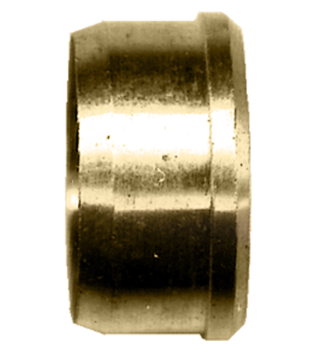 1/4" Brass Soft Line Ferrule Compression Sleeve  260-4