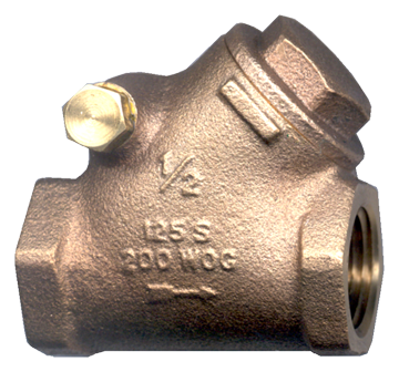 1/2" Bronze Female NPT Y-Swing Check Valve  298-D