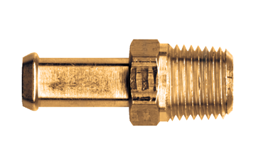 3/4 x 1/2" Brass Fuel Line Hose Barb - Male NPT Connector  325-12D