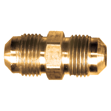 1/2 x 3/8" Brass Male 45° SAE Flare Reducing Union  42R-86