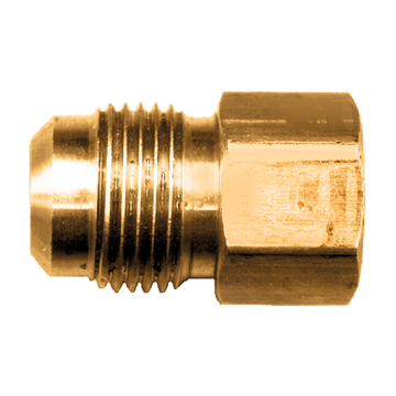 3/8 x 1/4" Brass Male 45° SAE Flare - Female NPT Connector  46-6B