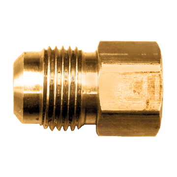 3/8 x 1/2" Brass Male 45° SAE Flare - Female NPT Connector  46-6D