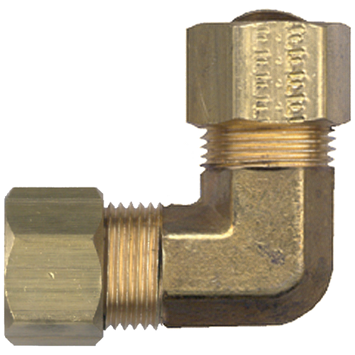 7/8" Brass Compression 90° Elbow  65-14