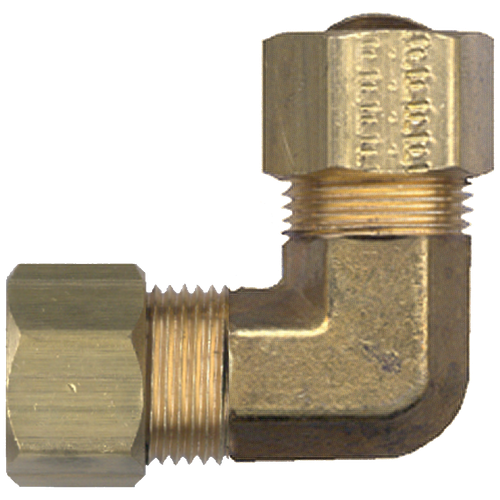 1/8" Brass Compression 90° Elbow  65-2