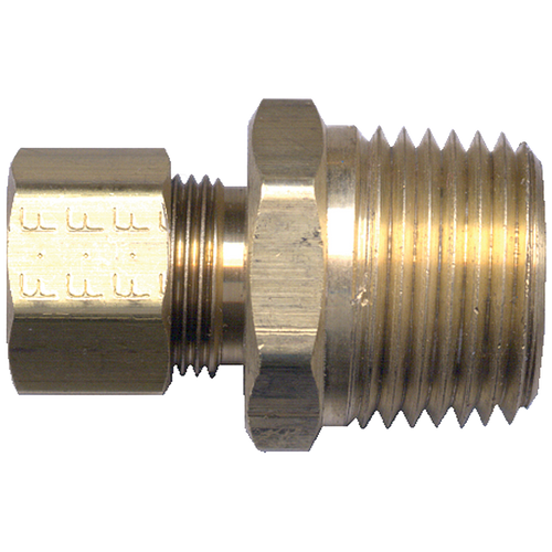 5/32 x 1/8" Brass Compression - Male NPT  Connector  68-2-1/2A
