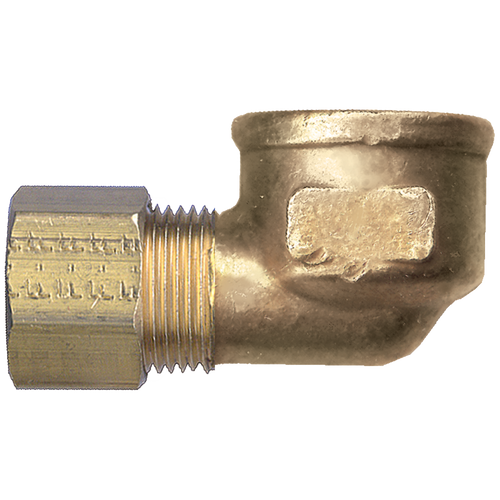 5/16 x 1/4" Brass Compression - Female NPT  90° Elbow  70-5B