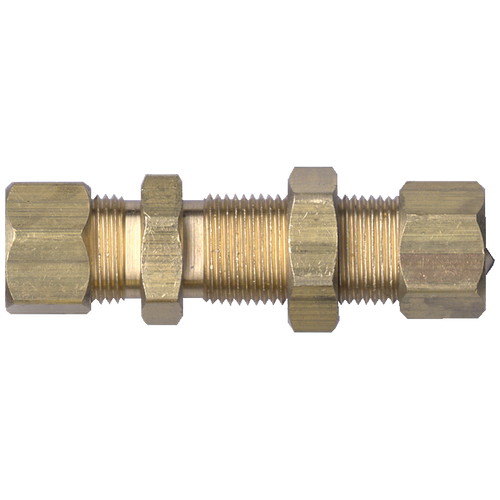 1/4" Brass Compression Bulkhead Union  77-4