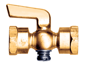 1/4" Brass Female NPT Shut-Off Cock  8103-B