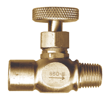 1/8" Brass Male NPT - Female NPT Precision Needle Valve  850-A