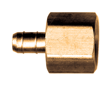 1/4 x 1/4" Brass Ring Type Hose Barb - Female NPT Connector  966-4B
