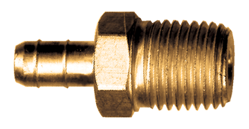 3/8 x 1/4" Brass Ring Type Hose Barb - Male NPT Connector  968-6B