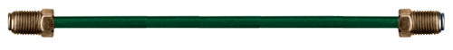 3/16 x 40" Polyvinyl Flourine Coated Steel Inverted Flare Brake Line - 3/8"-24 Nut  BLP-3-40