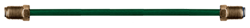 3/16 x 60" Polyvinyl Flourine Coated Steel Inverted Flare Brake Line - 3/8"-24 Nut  BLP-3-60