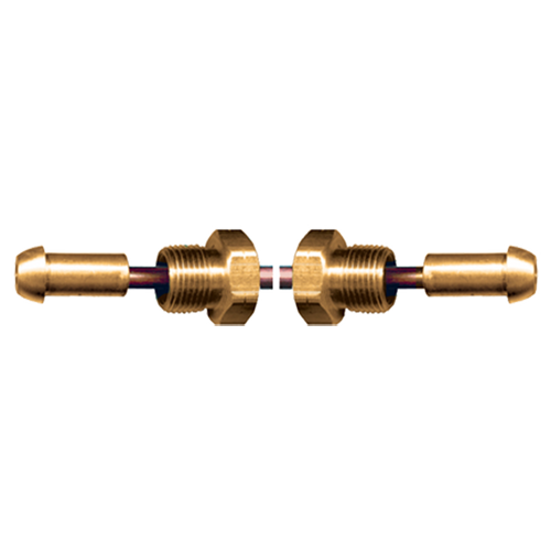 1/4 x 36" Copper Tube - Brass Male Long Nose POL (CGA510) - Male Long Nose POL (CGA510) Pigtail  CP-2136