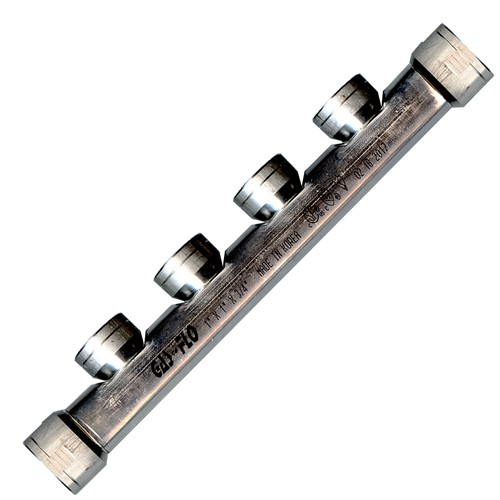 1 x 1/2 x 1"  Stainless Steel 4-Port Manifold  GFMAN-HD4