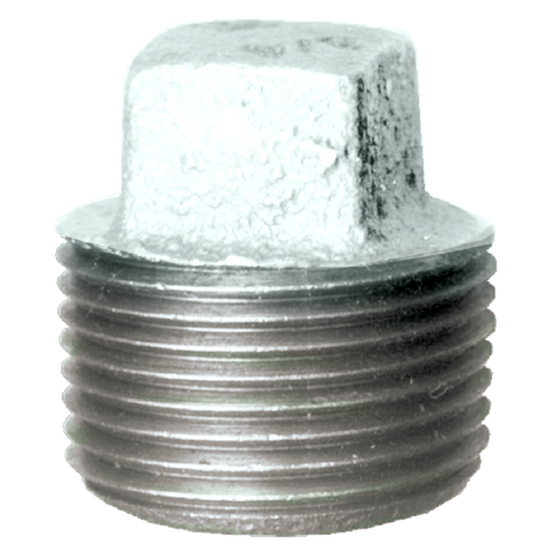 2-1/2" Sch. 40 Galvanized Iron Male NPT Plug  GI-109-N