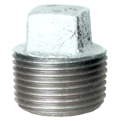 4" Sch. 40 Galvanized Iron Male NPT Plug  GI-109-S