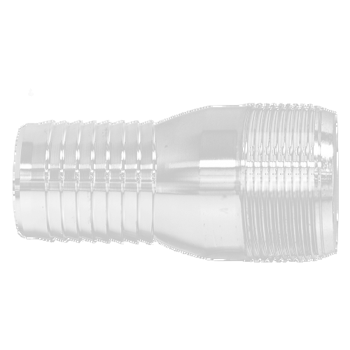 1-1/4" Galvanized Steel Hose Barb - Male NPT Combination Nipple  GI-125-20J