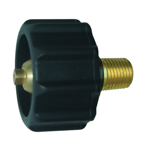 Black Nylon Female QCC1 - Brass Male NPT Tailpiece - 100,000 BTU  GR-1B-100