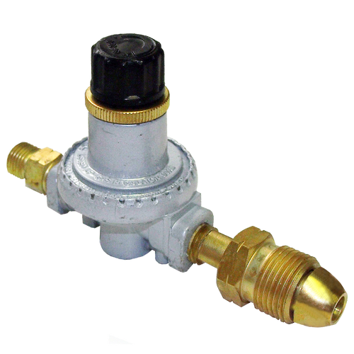 0-60 PSI  Adjustable Propane Compact Regulator w/Hard Nose POL (CGA510) & 135-LB Adapter  GR-465GRY