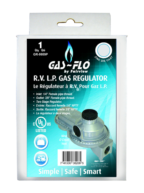 Compact Low Pressure Two Stage Propane Regulator  GR-9959