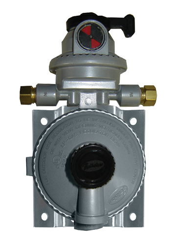 Low Pressure Two Stage Auto Change Over Propane Regulator w/U-Brackets x2  GR-9984-2Z