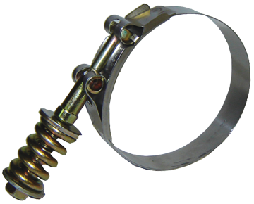 4.06 - 4.37" H/D Flex Seal T-Bolt Clamp - S/S Band - Ferrous Bolt  HC19-425