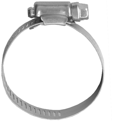 3/8" Standard Gear Clamp - S/S Band - Ferrous Screw  HC6-6