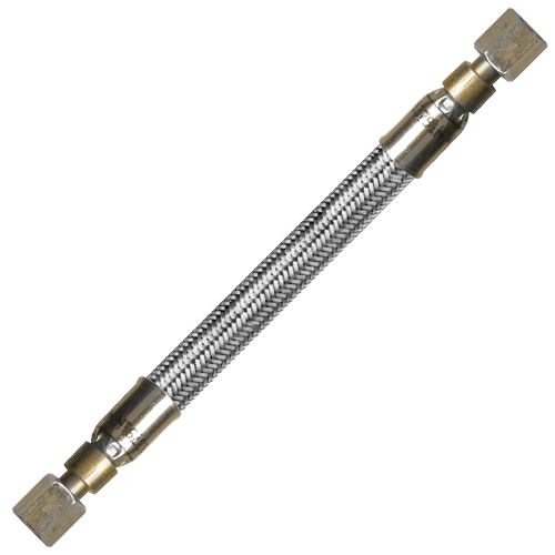 1/2 x 36" Female 45° SAE - PTFE Hose/Stainless Steel Cover Crimped Hose Assembly  HT10C36FS10FS10