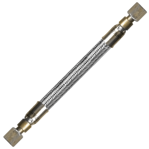 5/8 x 48" Female 45° SAE - PTFE Hose/Stainless Steel Cover Crimped Hose Assembly  HT12C48FS12FS12