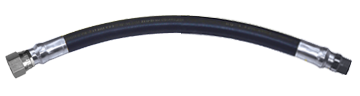 1 x 180" Female 37° JIC - Male NPT - Type I Nitrile Rubber Natural Gas Hose Assembly  I16C180FJ16MP16