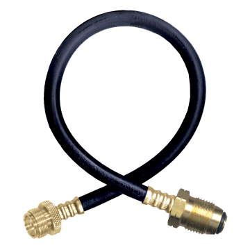 1/4 x 48" Male Primus - Male POL (CGA510) - Type I Nitrile Rubber Natural Gas Hose Assembly  I4C48MCPOL