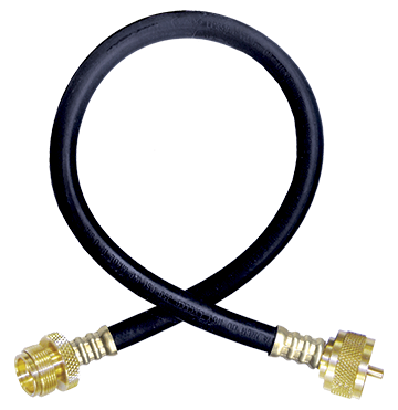 1/4 x 60" Female Primus - Male Primus - Type I Nitrile Rubber Natural Gas Hose Assembly  I4C60FCMC