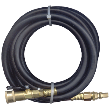 1/4 x 60" Female QD Coupler - Male QD Nipple - Type I Nitrile Rubber Natural Gas Hose Assembly  I4C60QDCQDN