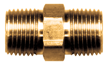 3/8" Lead Free Brass Male NPT Hex Nipple  LF-122-C