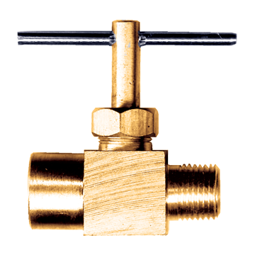 1/4" Lead Free Brass Female NPT - Male NPT Needle Valve  LF-3120-B