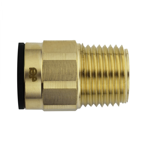 1/2 x 1/2" JG® Lead Free Brass Male NPT - Male CTS Stem Adapter  MWI052024LF
