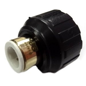 3/4 x 3/8" JG® Lead Free Brass Female BSPP - White Polypropylene CTS Adapter  NC2249LF
