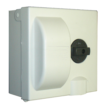 3/8" GAS-FLO® ABS Plastic Natural Gas/Propane Outlet Box  NGO-2LB-ABS