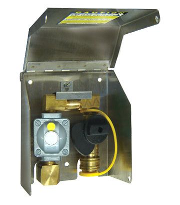3/8" GAS-FLO® Stainless Steel Natural Gas/Propane Outlet Box w/QDC  NG-OUTLET-2LB