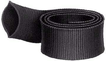 1.81" I.D. Black Protective Nylon Abrasion Sleeve (per foot)  NS-28