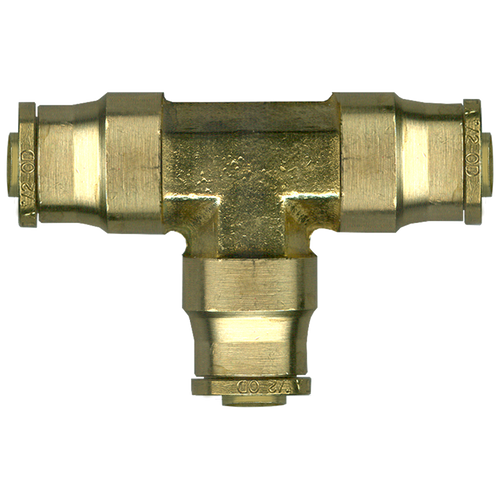 3/8" Brass DOT Push-To-Connect Tee  PC1464-6