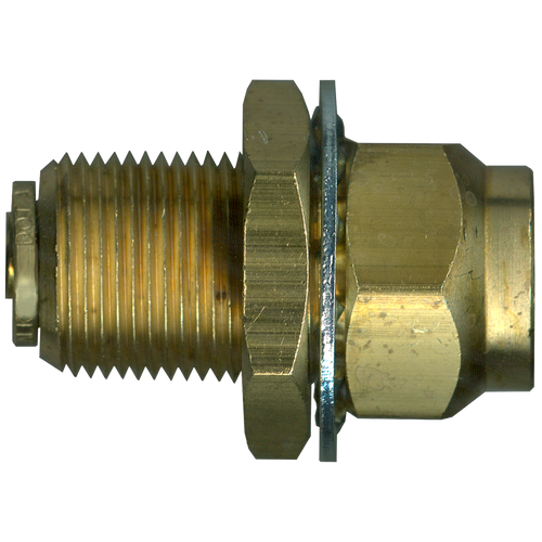 3/8 x 3/8" Brass DOT Push-To-Connect - Female NPT Bulkhead Union  PC1486-6C
