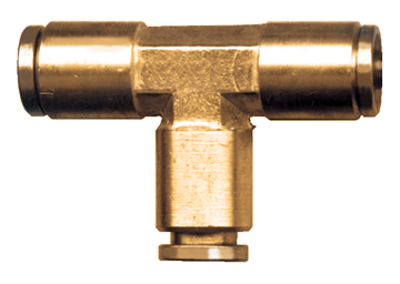 5/32" Brass Push-To-Connect Tee  PC64-2-1/2
