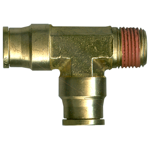 1/4 x 1/4 x 1/4" Brass Push-To-Connect - Male NPT - Push-To-Connect Tee  PC71-4B