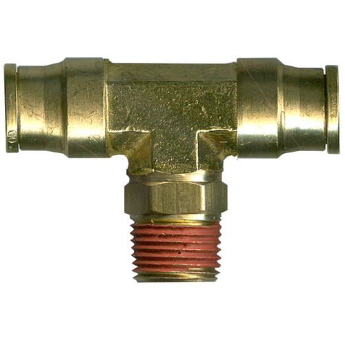 1/2 x 1/2 x 1/2" Brass Push-To-Connect - Push-To-Connect - Male NPT Swivel Tee  PC72SW-8D