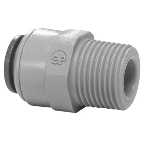 1/4 x 1/4" JG® Grey Acetal Push-To-Connect - Male NPT Connector  PI010822S