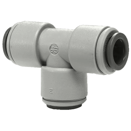 1/4" JG® Grey Acetal Push-To-Connect Tee  PI0208S
