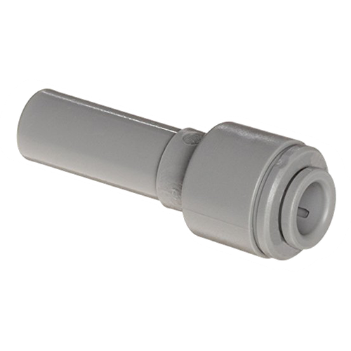 3/8 x 1/4" JG® Grey Acetal Male Stem - Push-To-Connect Reducer  PI061208S